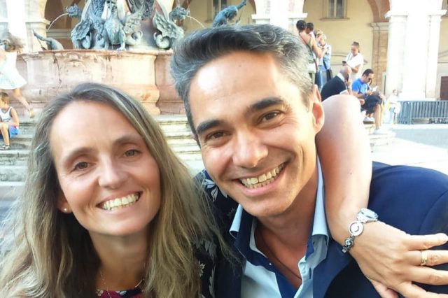 Marcello Pietrelli e la moglie Claudia